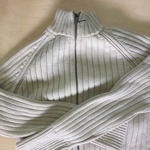 Tommy Hilfiger Zip Up Cream sweater